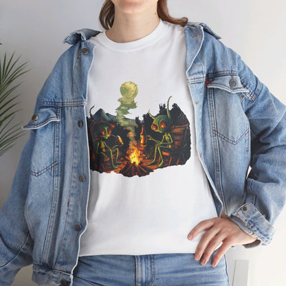 Camping Aliens Heavy Tee