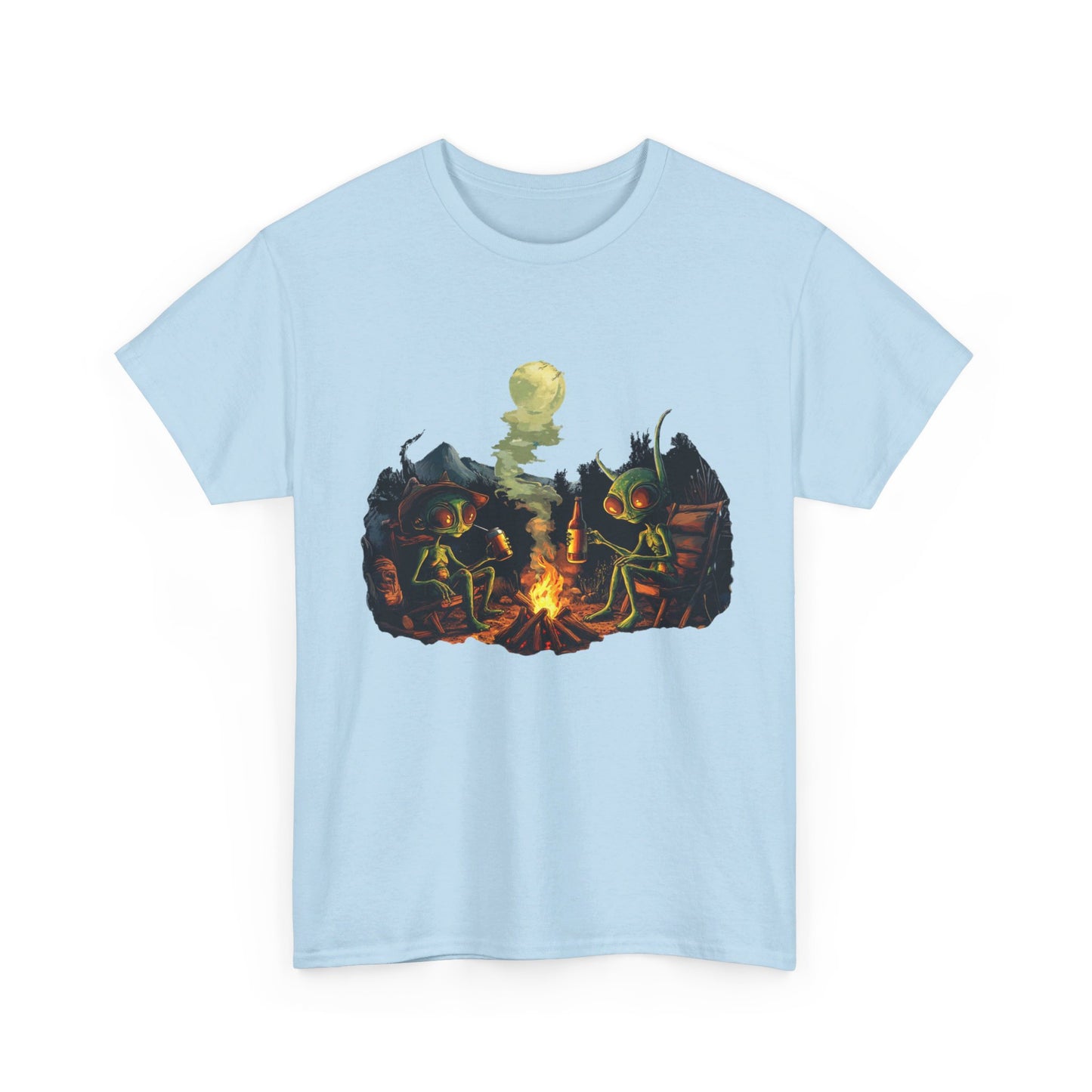 Camping Aliens Heavy Tee