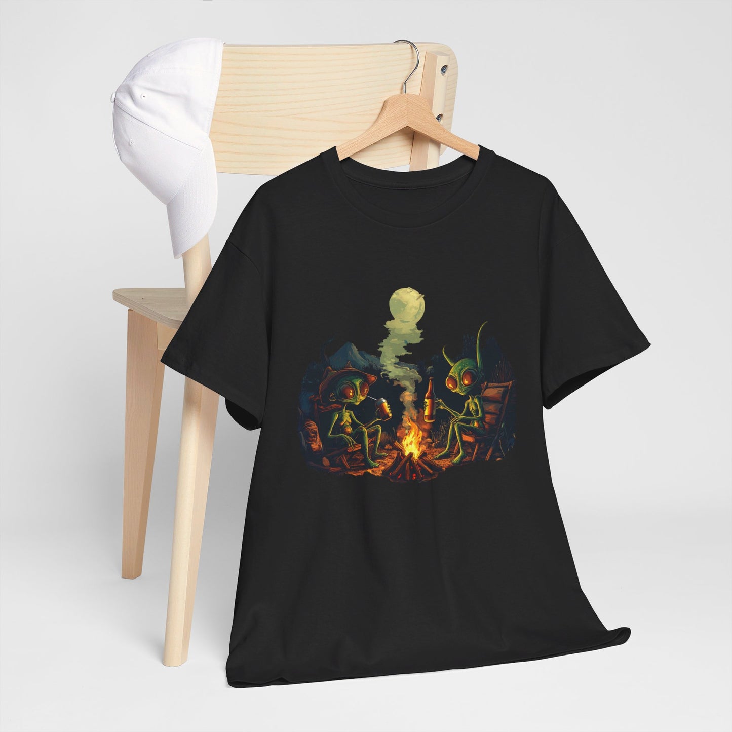 Camping Aliens Heavy Tee